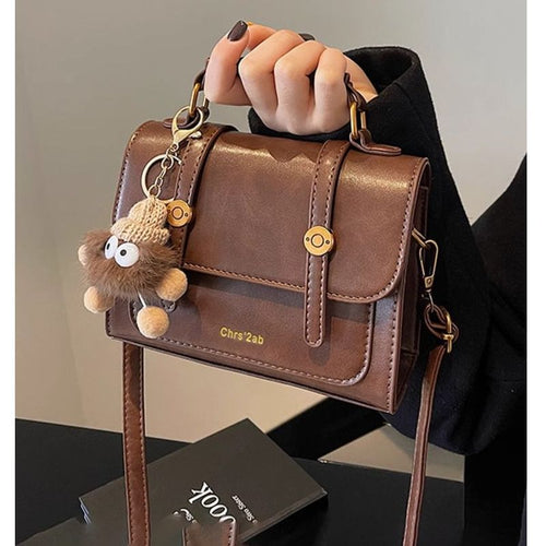 Structured Faux Leather Handbag Bowlift