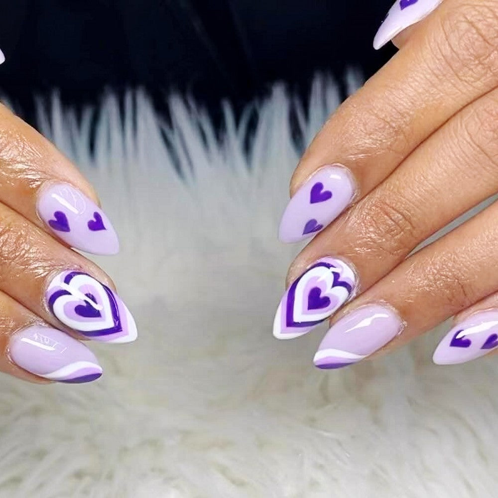 Elegant French Style Artificial Nails Bowlift