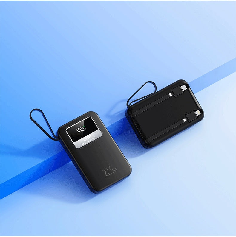 Portable power bank with digital display and intelligent 22.5W fast charging function Bowlift