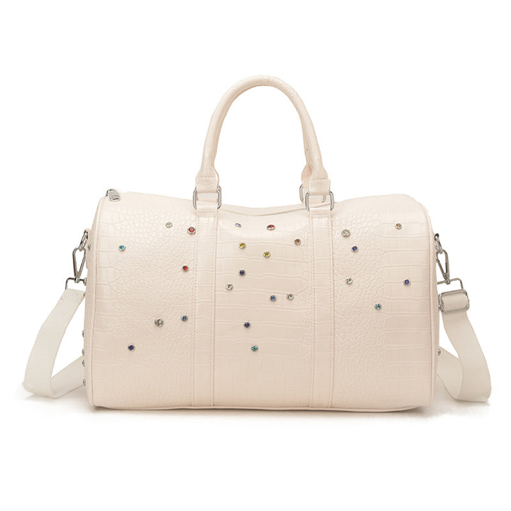 Fashionable travel bag with structured surface and versatile interior Bowlift