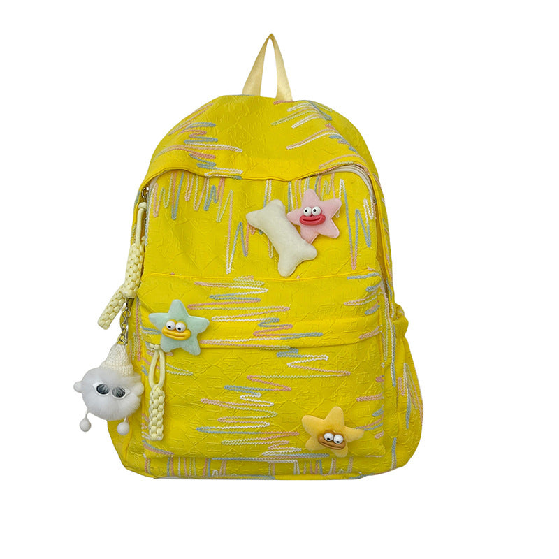 Fun-Themed Plush Backpack Bowlift
