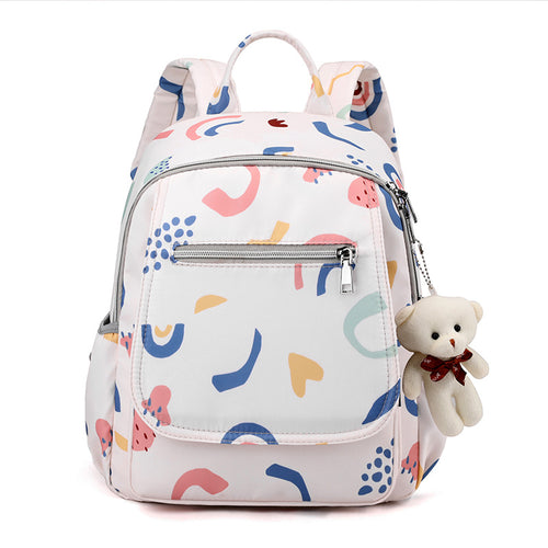 Leisure backpack with creative patterns and versatile compartments Bowlift