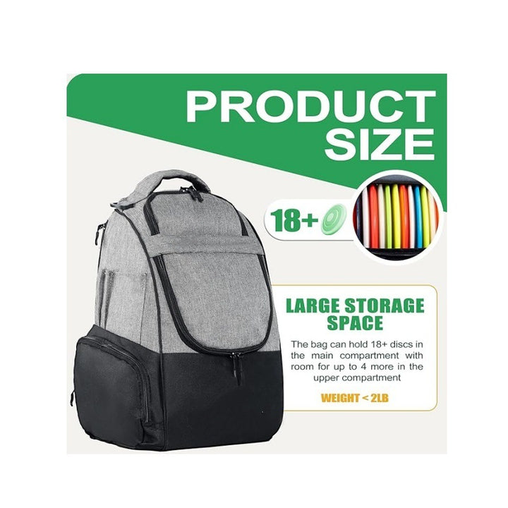 Discgolf Backpack with Special Compartments for Frisbees and Drinks Bowlift
