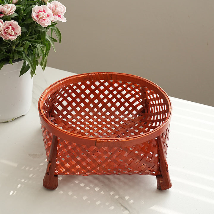 Ladies hand-woven presentation basket with stylish design Bowlift