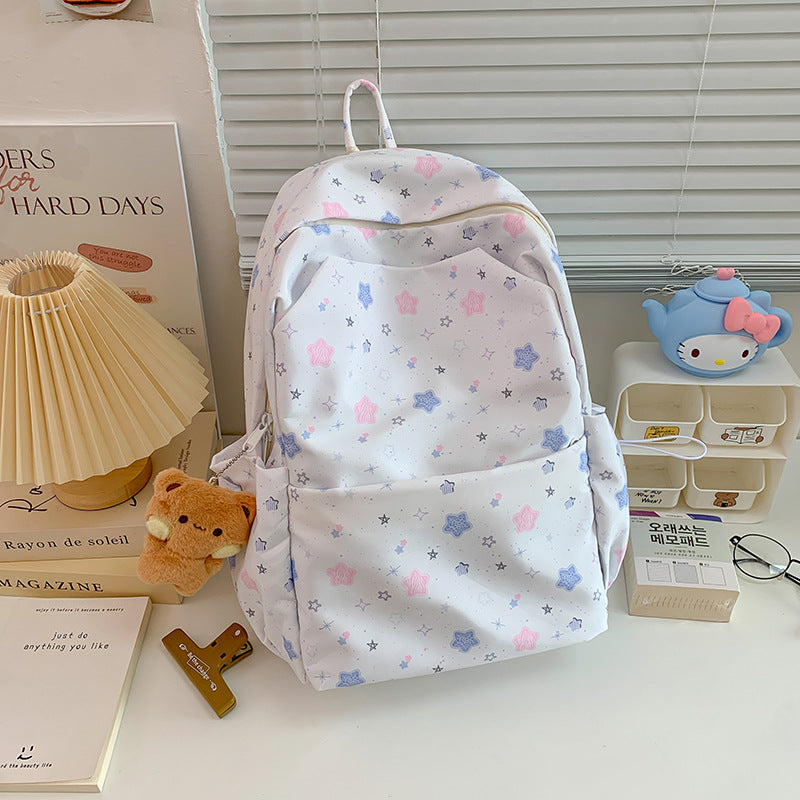 Star-Patterned Lightweight Backpack