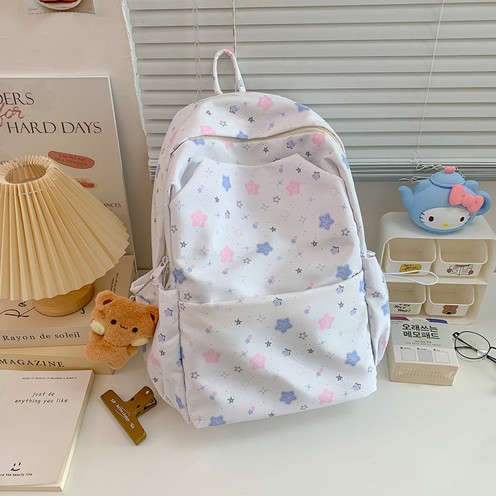 Star-Patterned Lightweight Backpack