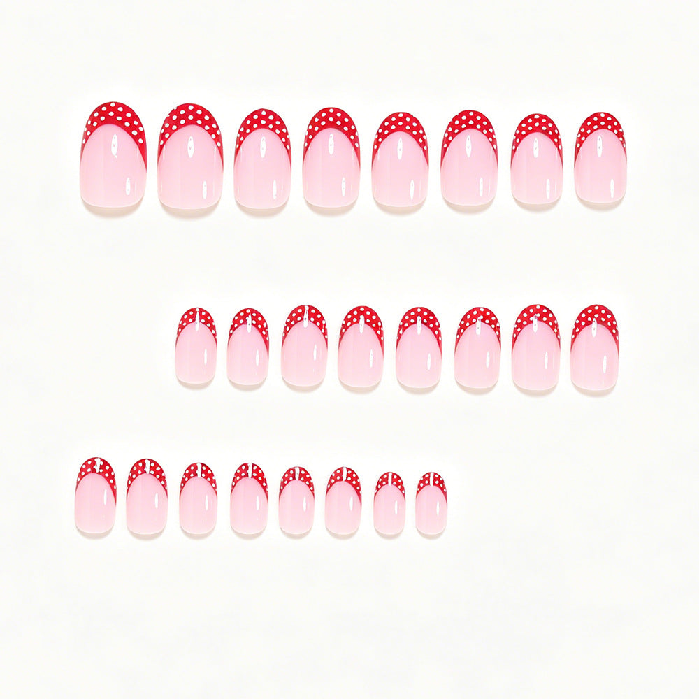 Decorative French Tip Nail Art Set Bowlift