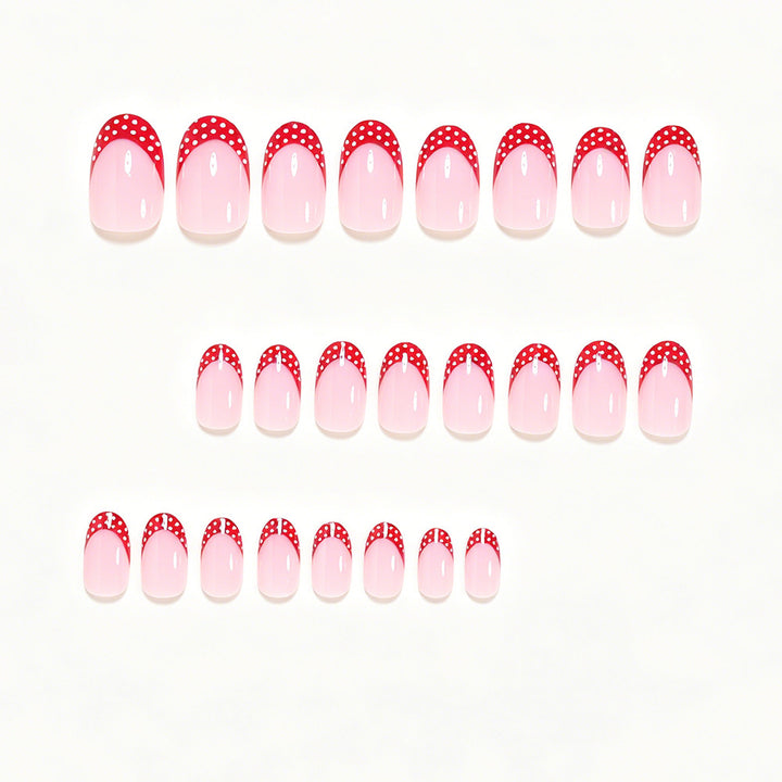 Decorative French Tip Nail Art Set Bowlift