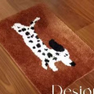 Playful Dog-Themed Floor Mat