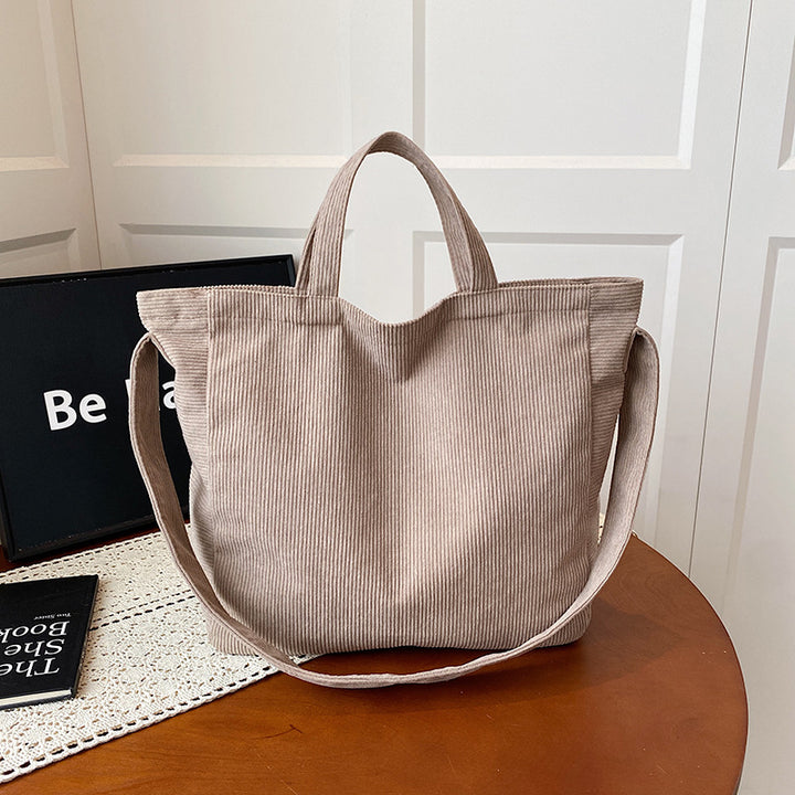 WoSoft Corduroy Tote Bag Bowlift