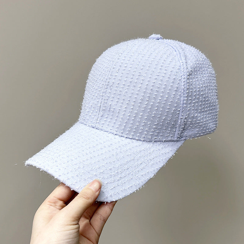 Women's Textured Fabric Baseball Cap Bowlift 1784083631