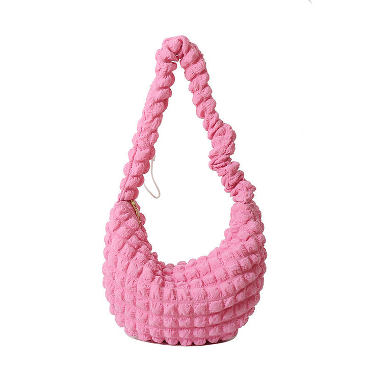 WoTextured Fabric Hobo Bag Bowlift