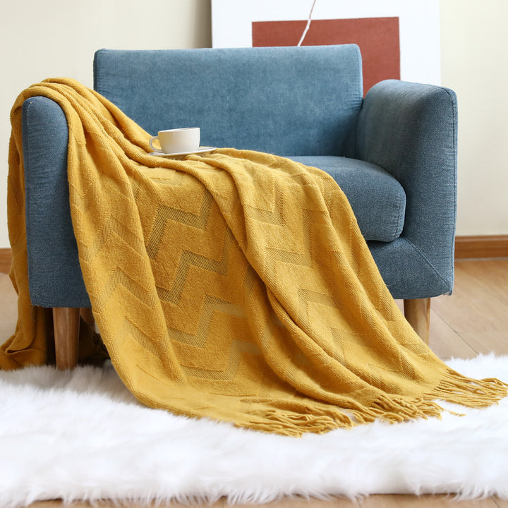 Decorative Textured Throw Blanket