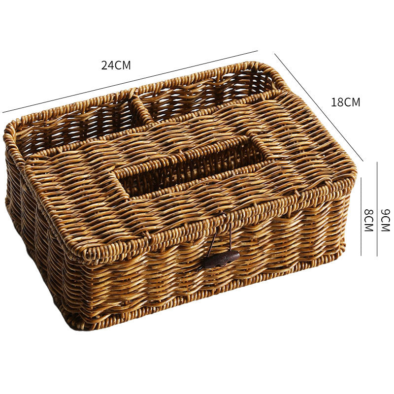 Handwoven Multi-Compartment Storage Caddy Bowlift