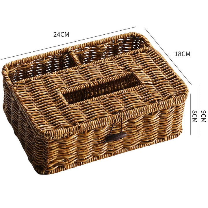 Handwoven Multi-Compartment Storage Caddy Bowlift