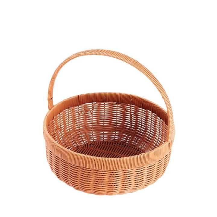 Stylish Woven Storage Basket with Lid Bowlift