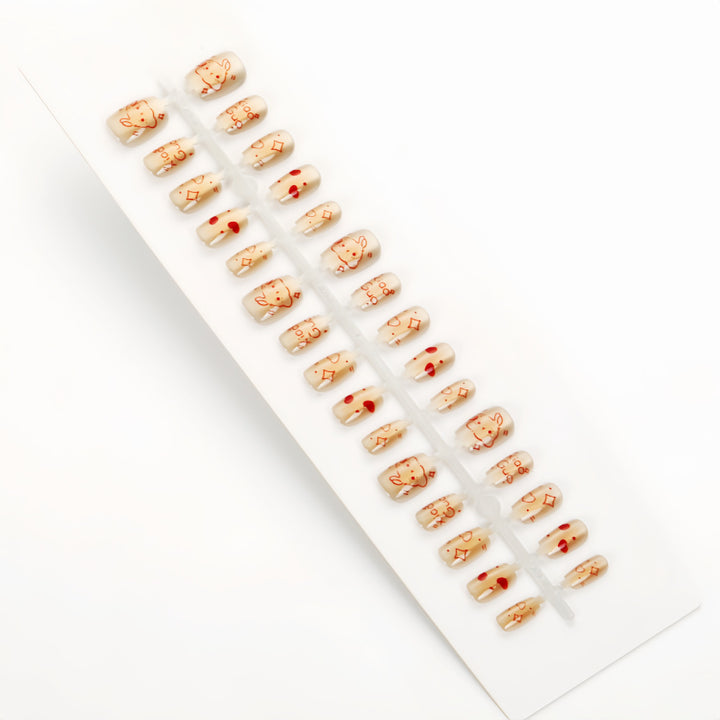 Creative animal motif artificial nails Bowlift