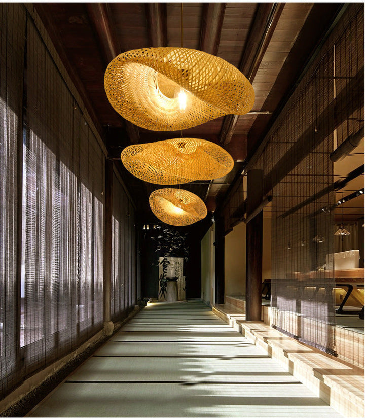 BowLift | BambooLife Pendant Lamp - Handwoven Bamboo Lampshade for a Warm Interior