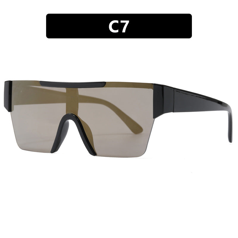 Women's futuristic sports sunglasses with UV protection and wide lens area Bowlift