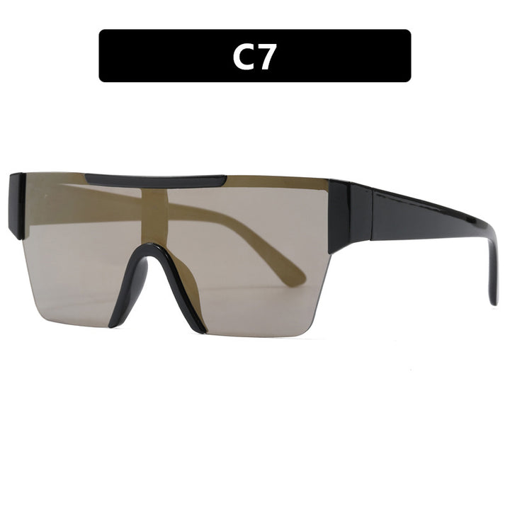 Women's futuristic sports sunglasses with UV protection and wide lens area Bowlift