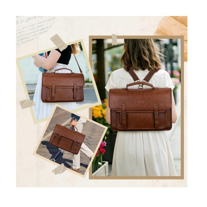 Elegant Laptop Briefcase with Multifunctional Compartments Bowlift