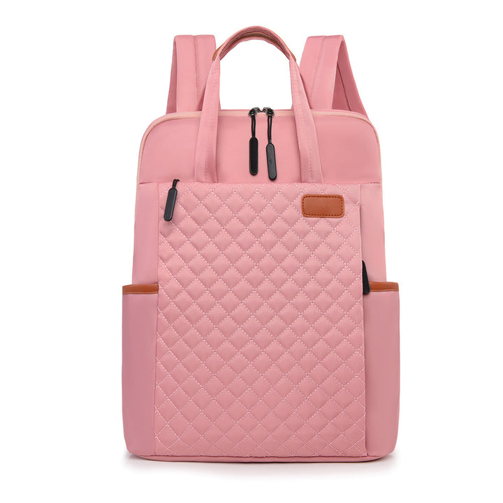 Quilted Multi-Storage Backpack Bowlift