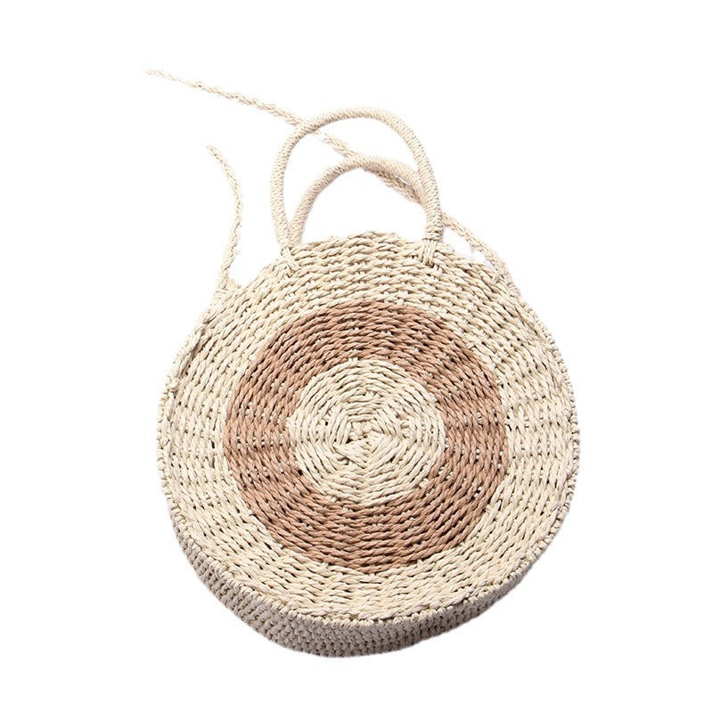 Handcrafted Round Wicker Bag Bowlift