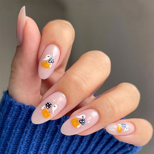 Creative Cartoon Design Press-On Nails Bowlift
