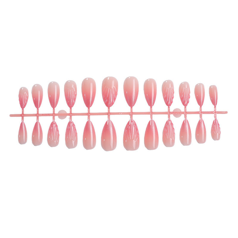 Artificial nail set with delicate ombre design Bowlift