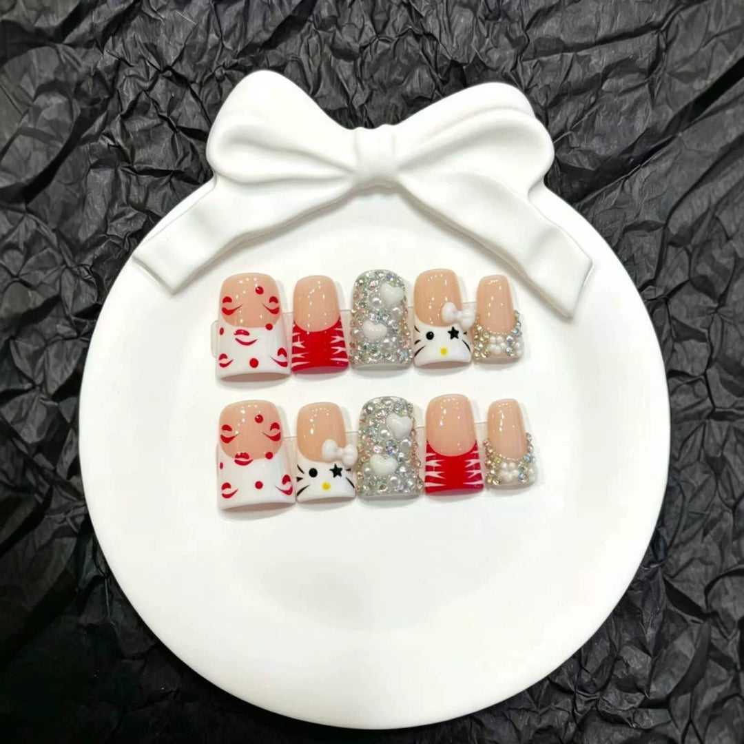 Decorative Themed Press-On Nail Art Set