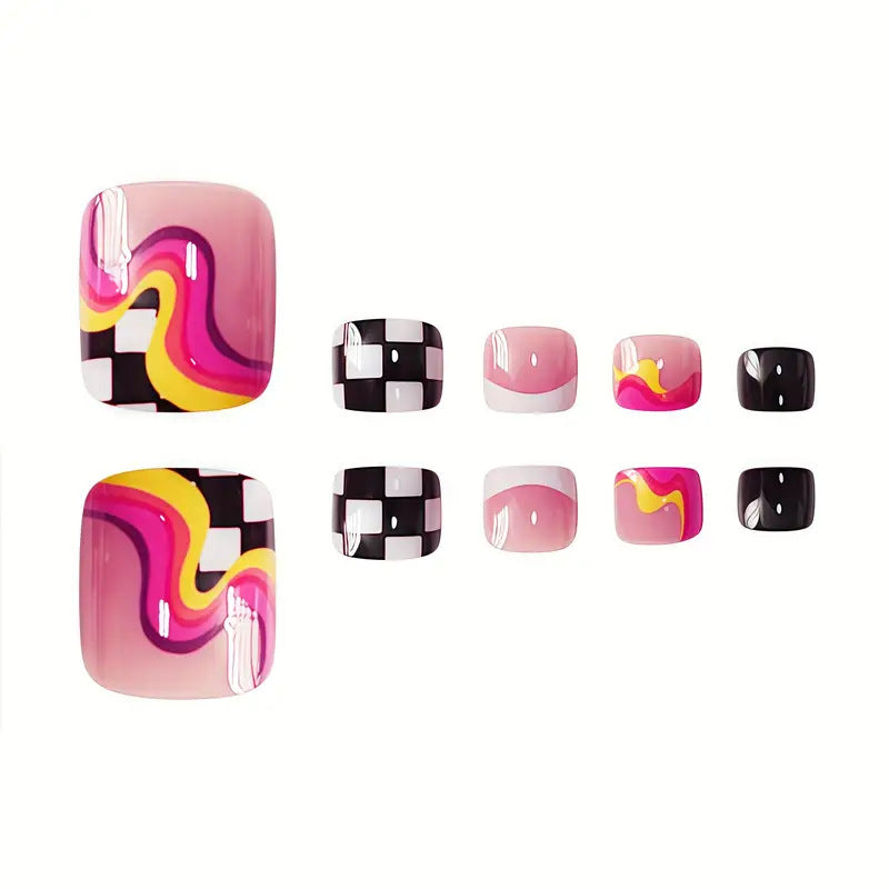Artistic Toe Nail Wraps Bowlift