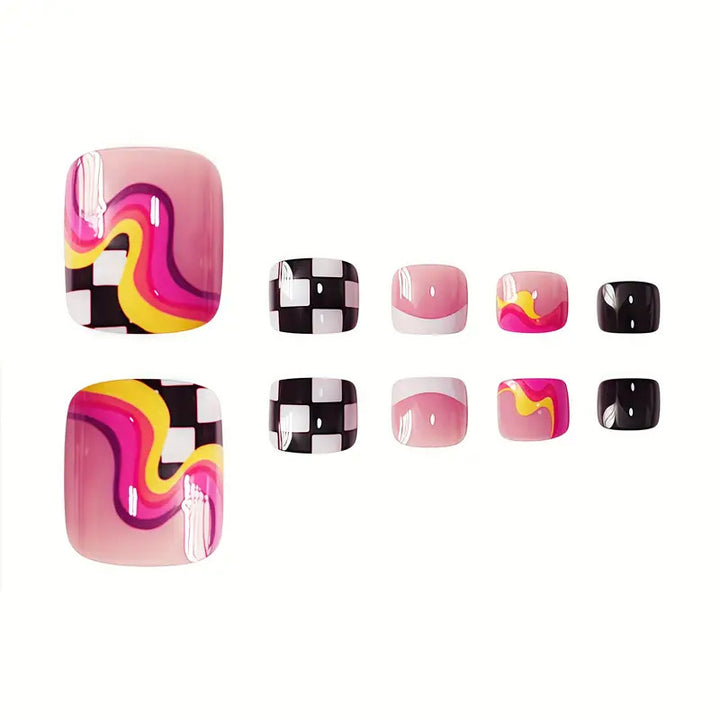 Artistic Toe Nail Wraps Bowlift