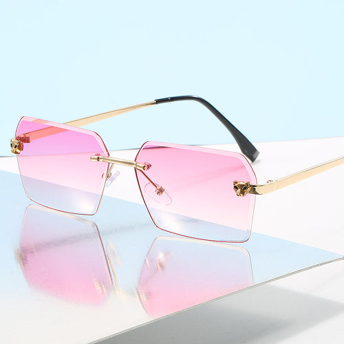 Women's fashionable square sunglasses with elegant metal frame Bowlift