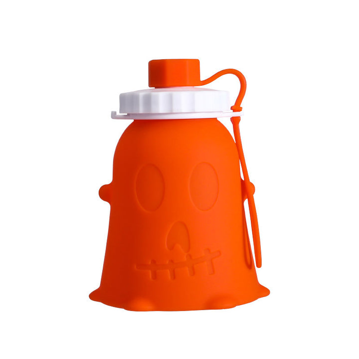 Unisex silicone drinking bottle with ghost design Bowlift