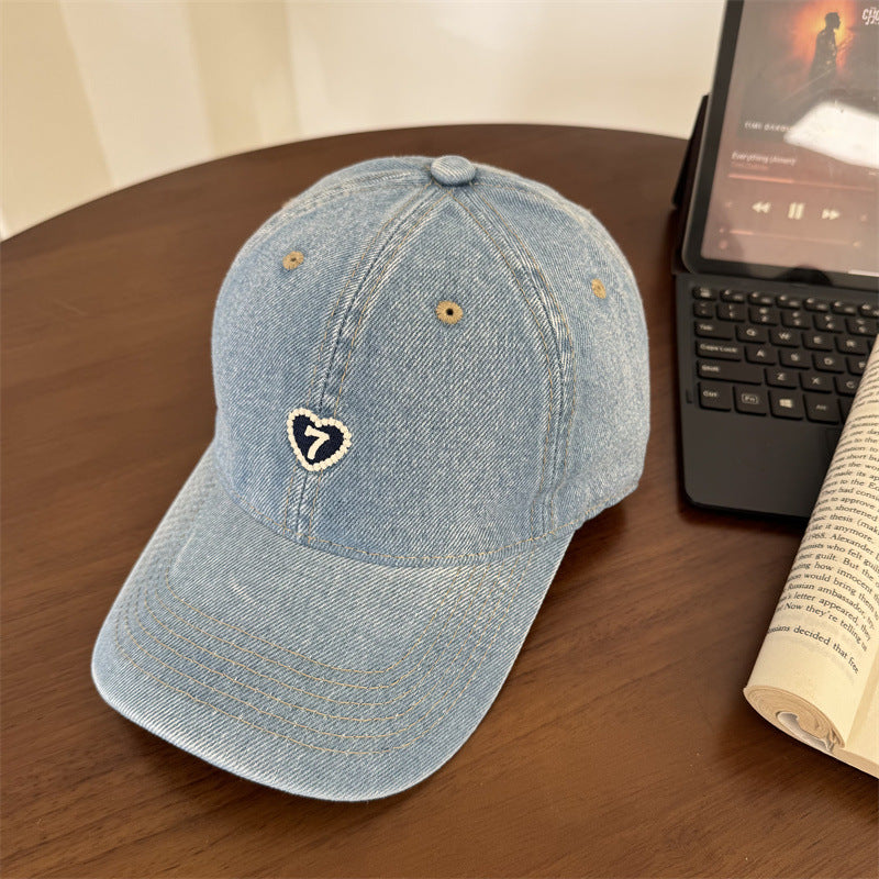 Women's Denim Baseball Cap Bowlift