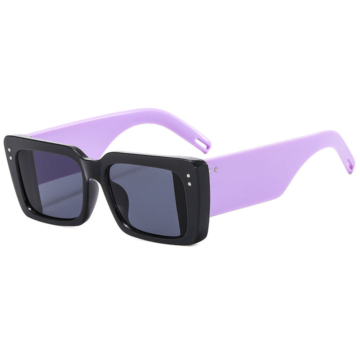 Women's Fashion Square Sunglasses with Elegant Frame Structure Bowlift