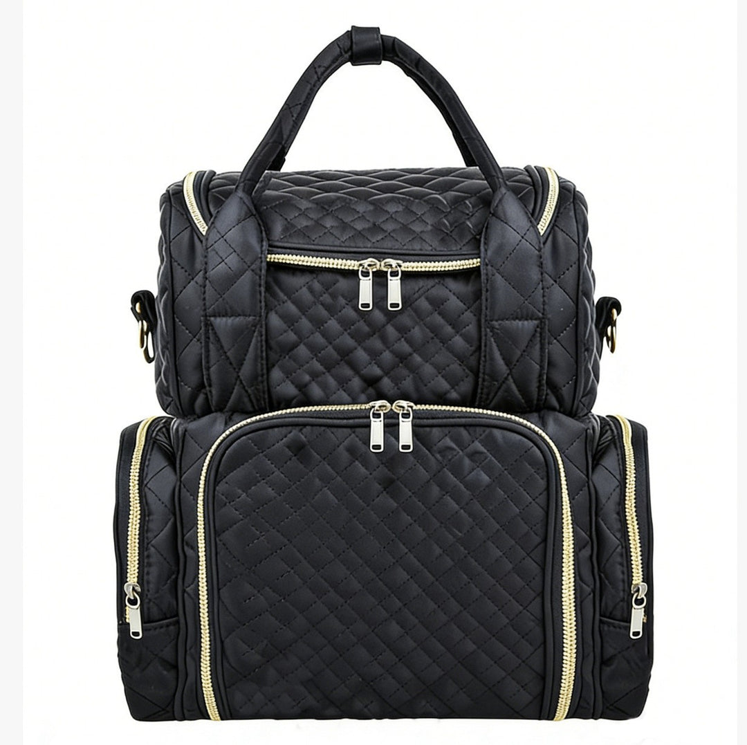 Stylish Quilted Multi-Compartment Backpack Bowlift