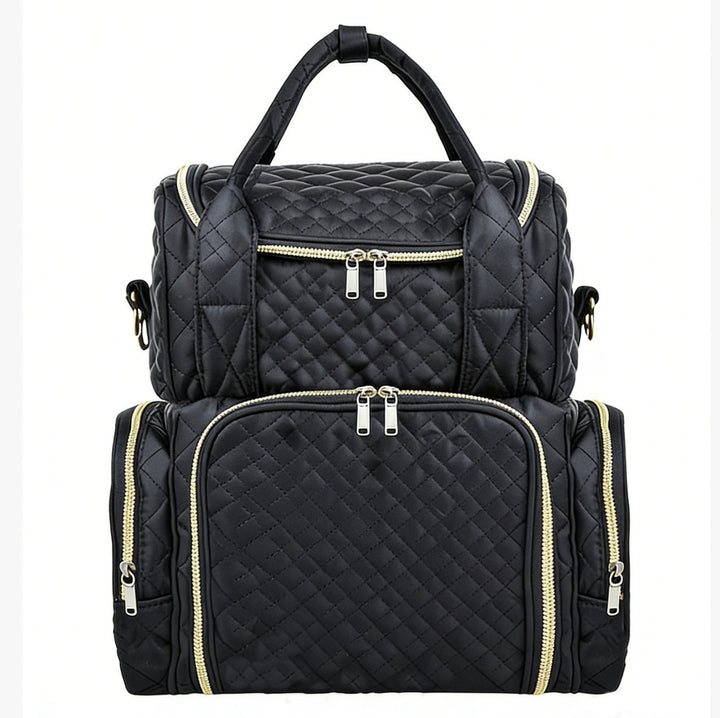 Stylish Quilted Multi-Compartment Backpack Bowlift