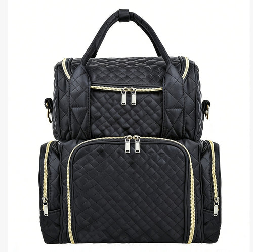 Stylish Quilted Multi-Compartment Backpack Bowlift