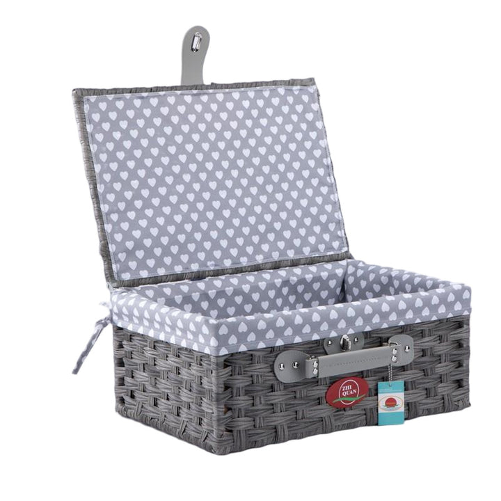 Ladies Decorative Storage Basket with Removable Fabric Cover Bowlift