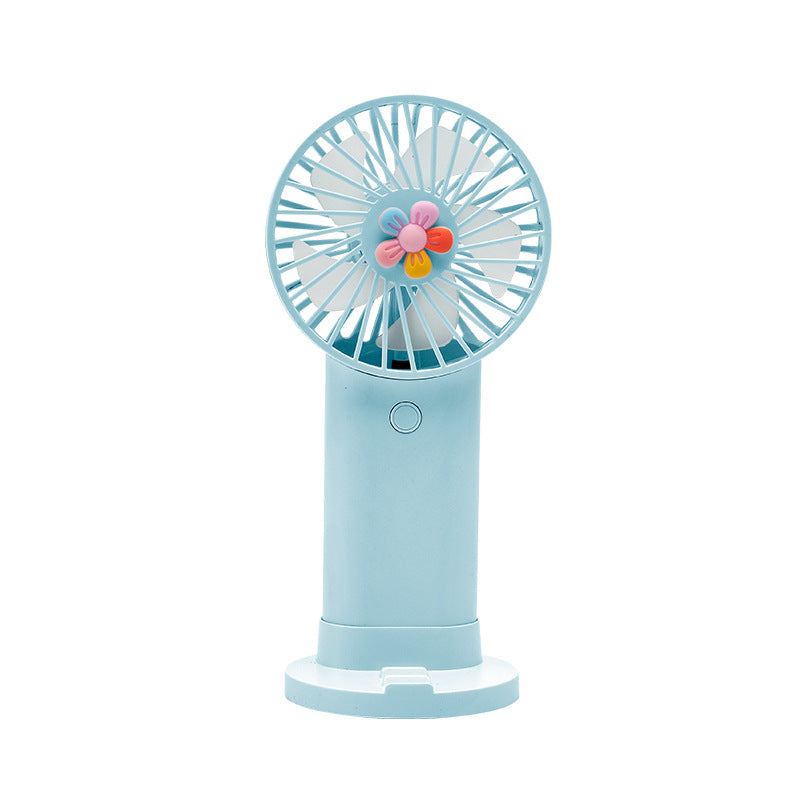 Ladies portable, creative hand fan with flower pattern Bowlift