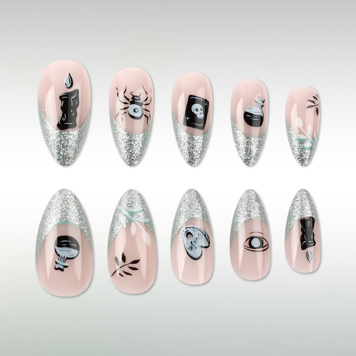 Gothic-Themed Nail Art Set Bowlift