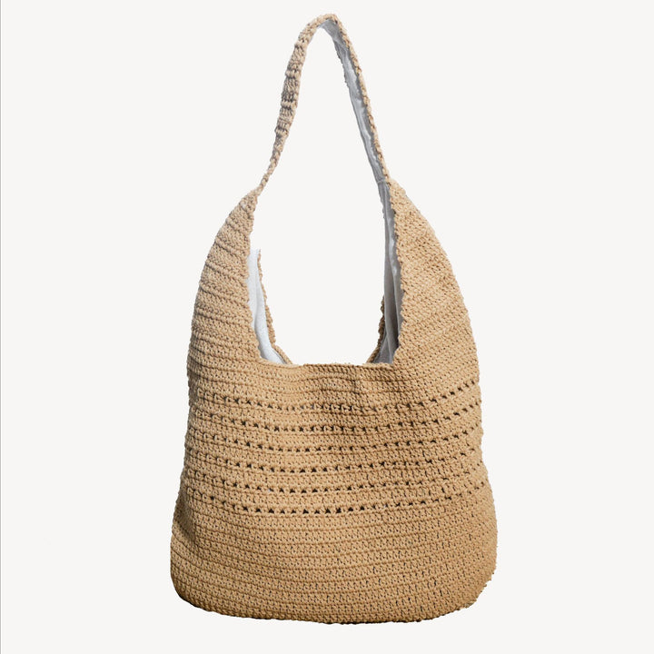 Handmade macrame shoulder bag with ergonomic shoulder strap Bowlift