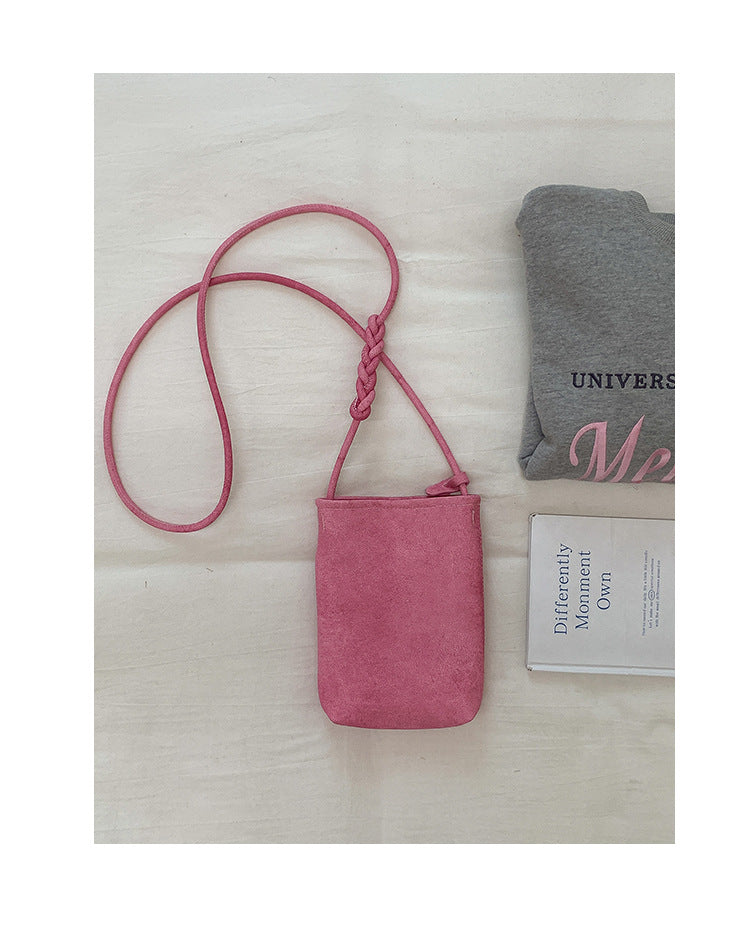 Fashionable shoulder bag with braided shoulder strap Bowlift