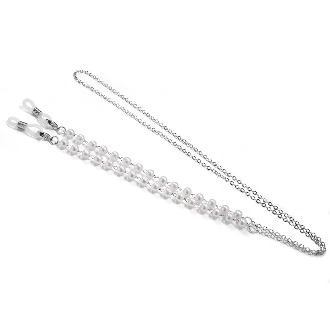 Pearl-Embellished Eyewear Retainer Chain Bowlift