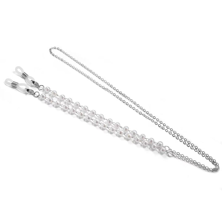 Pearl-Embellished Eyewear Retainer Chain Bowlift
