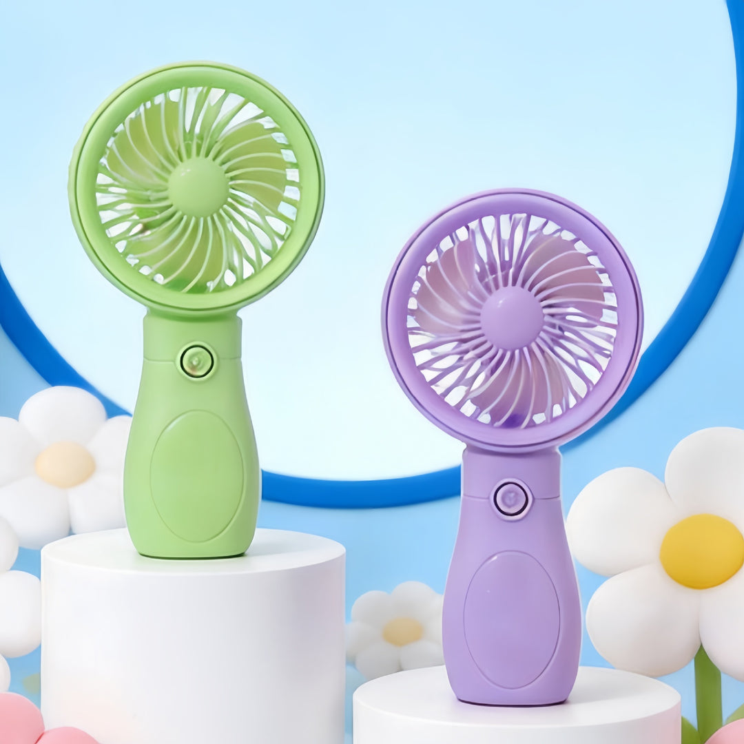 Ladies Portable Mini Hand Fan with Rechargeable USB Connection Bowlift