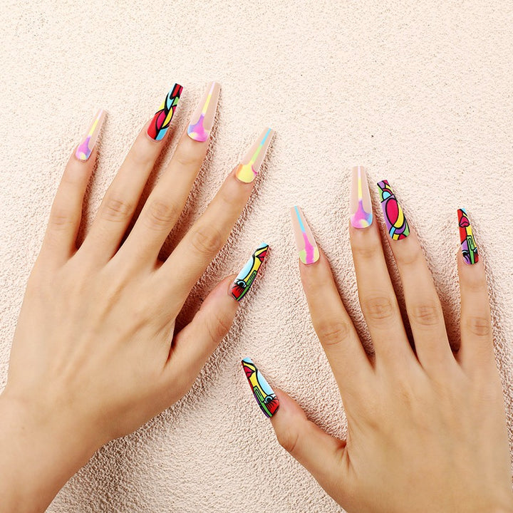 Creative artificial nails in playful design Bowlift