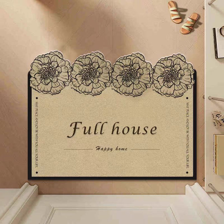 Floral Welcome Mat Bowlift