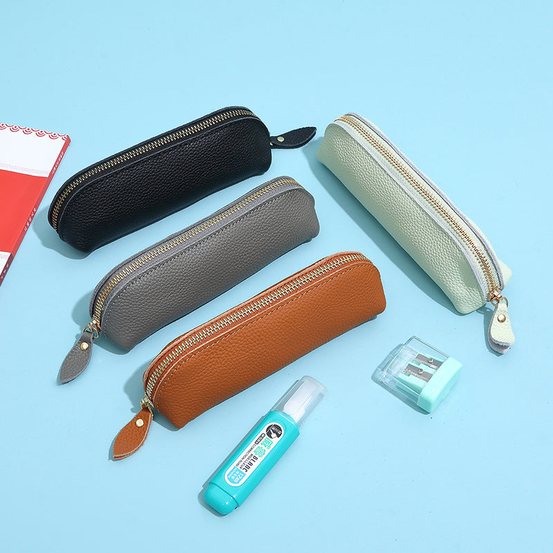 Stylish Leather Pencil Case Bowlift